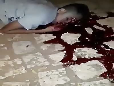 Murdered man with head shot