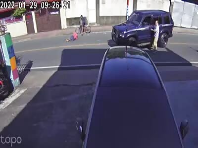 Elderly person got hit by suv