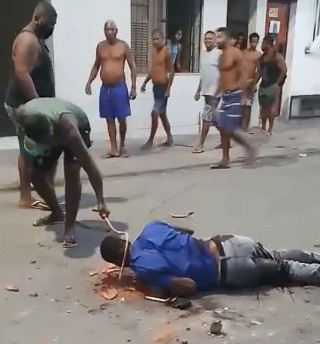 Thief Destroyed in a Dirty Alley (Two Angles)