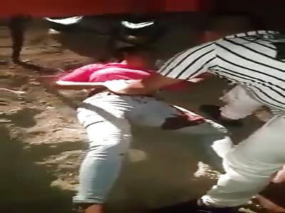 Injured people after accident 