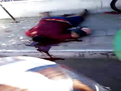 Gruesome Scene of a Man Shot to Death with a Rifle to the Head