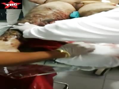 Injured man in the hospital 