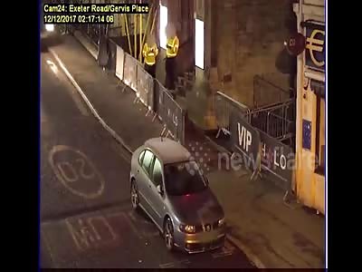 Driver ploughs into doorstaff at nightclub after they thrown him out