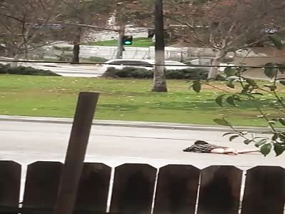 Naked Womad High On Drugs Trying To Fuck The Pavement!