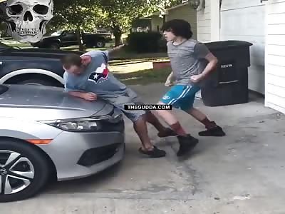 Dude Puts His Step Dad To Sleep....