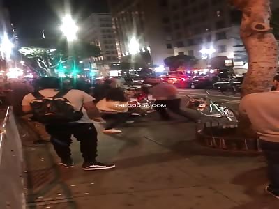 Dude Savagely Knocks TF Out 2 Girls 