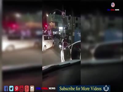 Thief steals car whilst driver is involved in road 