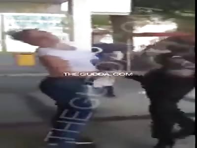 Dude Pieces Up His GF For Cheating And Has His Friend Stomp Her Out!