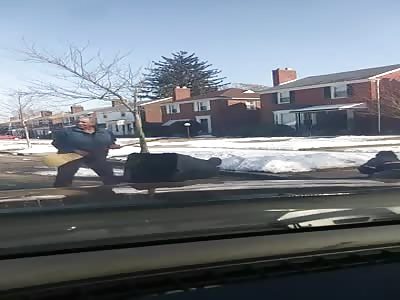 Postal Worker Gets Viciously Attacked By A Pitbull While On Route â€¦ 