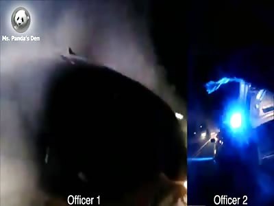 Officers Save Impaired Driver From Burning Vehicle