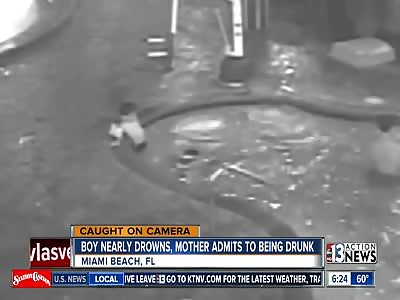 Boy nearly drowns, mom admits being drunk
