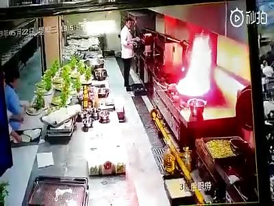 I think a wok cover works better than a tablecloth