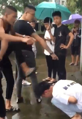 Kicked Until He's Leaking