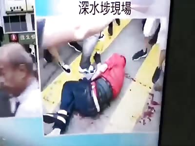 HONG KONG RIOT: TAXI DRIVER WAS TOTALLY DESTROYED BY RIOTERS (VIDEO 2)