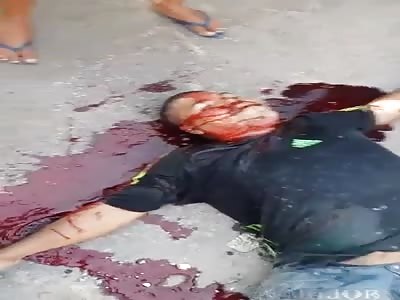 murdered man on the street