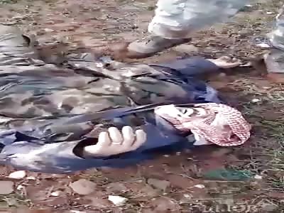 bodies of dead enemy soldiers