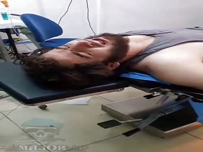 wounded man in war attack