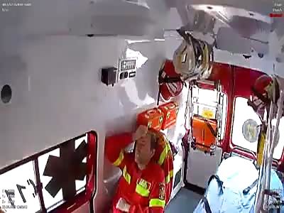 shocking accident with ambulance