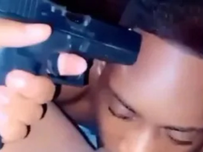 FETISH: Holds Loaded Gun to His Head. What Could Go Wrong