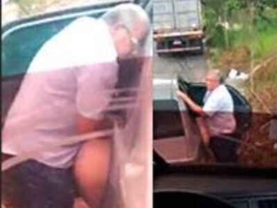 Grandpa Caught with Whore on the Street