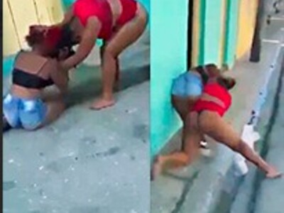 Women fight over a cock, and they are very jealous