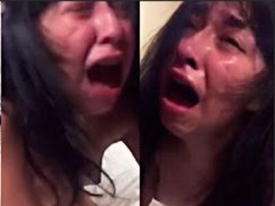 First anal with very strong pain, just look at her face