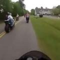 Girl Falls of the Back of Motorcycle and Burns Her Ass .. But What Happens Next is Nuts