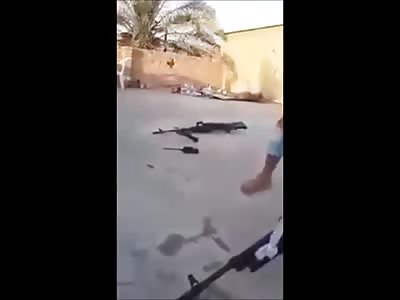 Shia Fighter Killed by ISIS Sniper with Brutal Head Shot (Slow Motion Added)