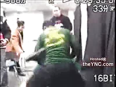 Professional Brazilian Fighters watching TV Ends in Great Turn Around KO 