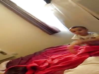 Kid finds Moms Dildo...