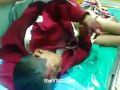 Kids Hand is Sliced and Chopped up beyond all Recognition