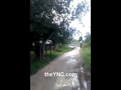 Very Eerie Video of a Man Hanging 50' in a Tree Swinging Back and Forth like a Wind Chime