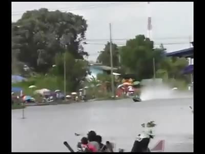 The Crazy Moment a Water Skier Back Snaps