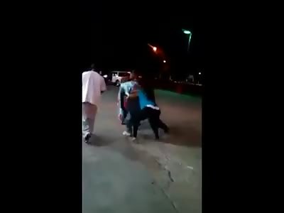 Wurl Stah Hippo Beats 2 Dudes While Being Butt Naked! 