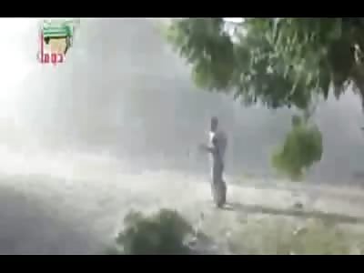 Hectic aftermath of bombing in Syria