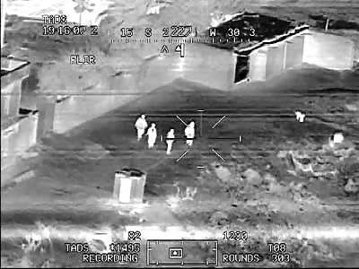 Aircraft mounted 30mm in action.