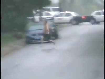 INSANE closeline by a Cop!