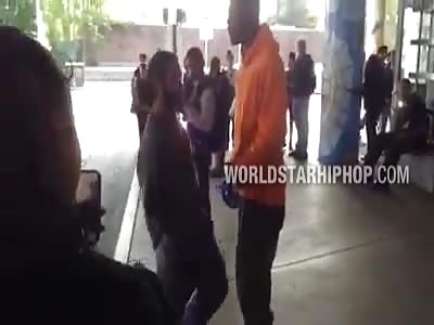 Dude Slams Homeless Guy For Asking Him For Change