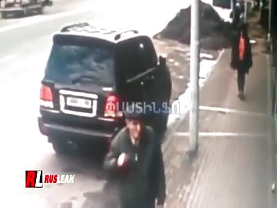 SHE WAS SAVED BY A POLE!