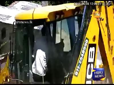 BACKHOE CRUSHED MOTHER AND DAUGHTER