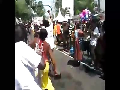  Guy Dancing With Hooks Pierced Through His Skin - Extream Rituals