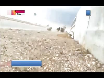 Iraq-Samarra/ISIS the terrorist has blown up on the block-post